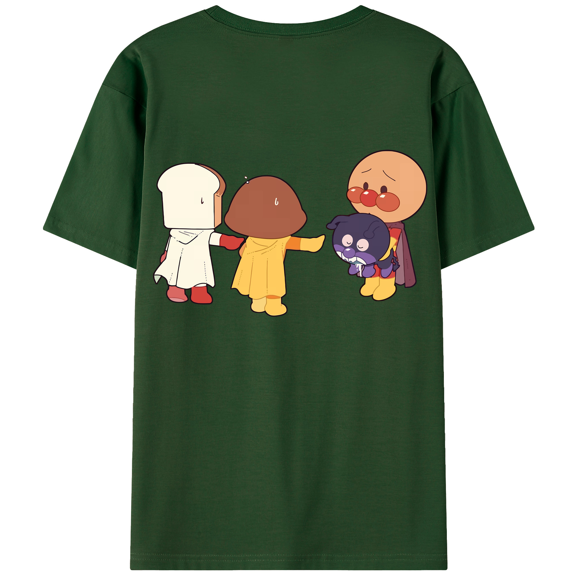 （画像用） アンパンマン Anpanman 綿100％半袖Tシャツ（背面プリント）